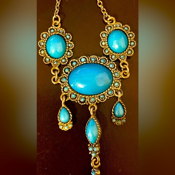 Boho Turquoise Necklace - Picture 3 of 14
